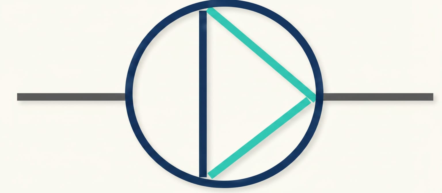 British Standard plumbing drawing symbol for a circulating pump