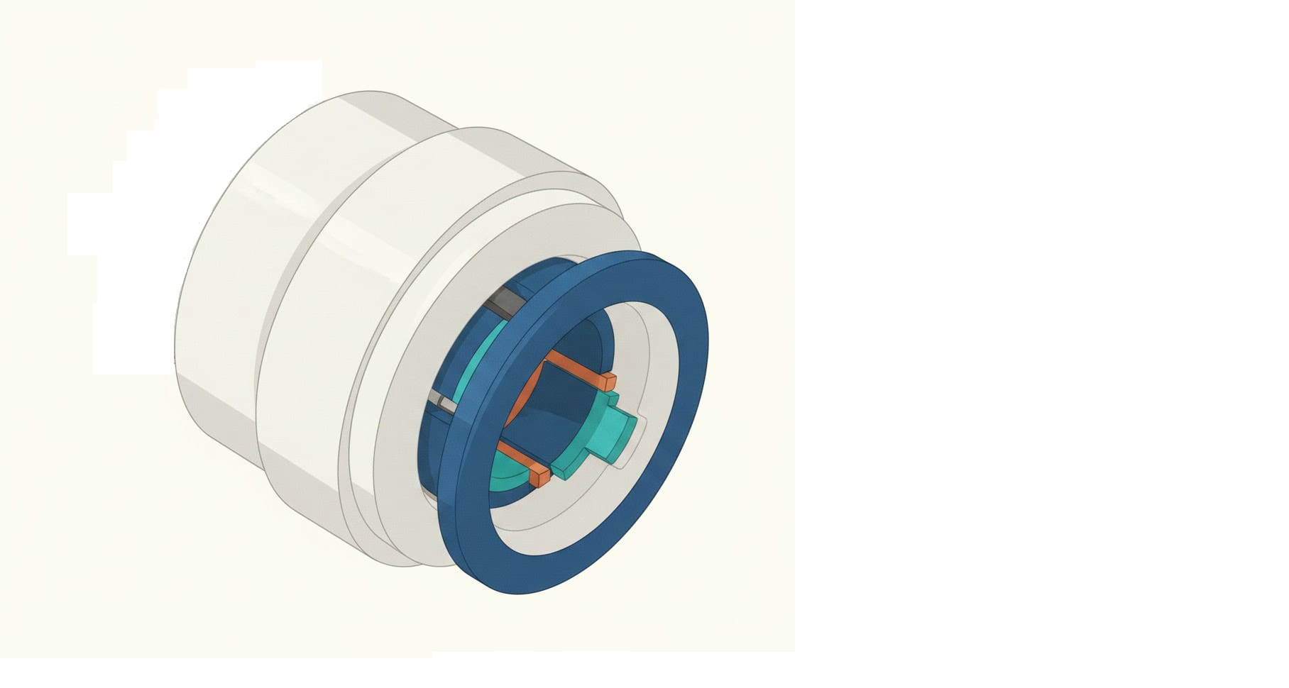 A copper stop end used to seal off the end of a pipe run